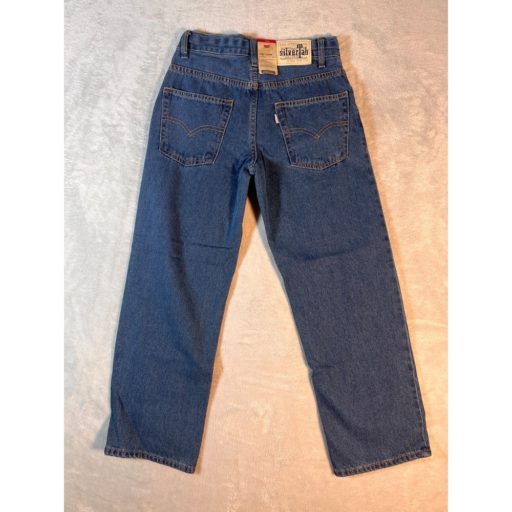 Boys Levi's‎ SilverTab Stay Loose Straight Leg 12 Reg Jeans 26x27 Blue - Picture 2 of 9